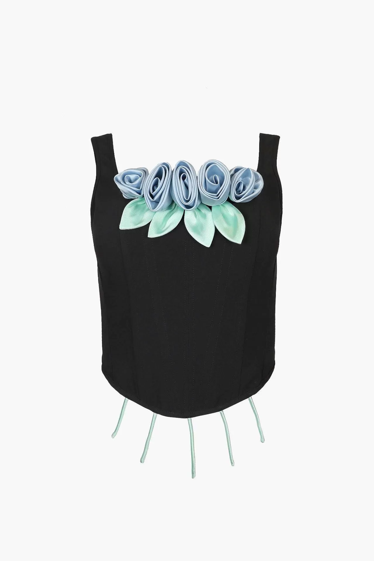 Women Sandy Liang Tops^Barque Corset In Blue