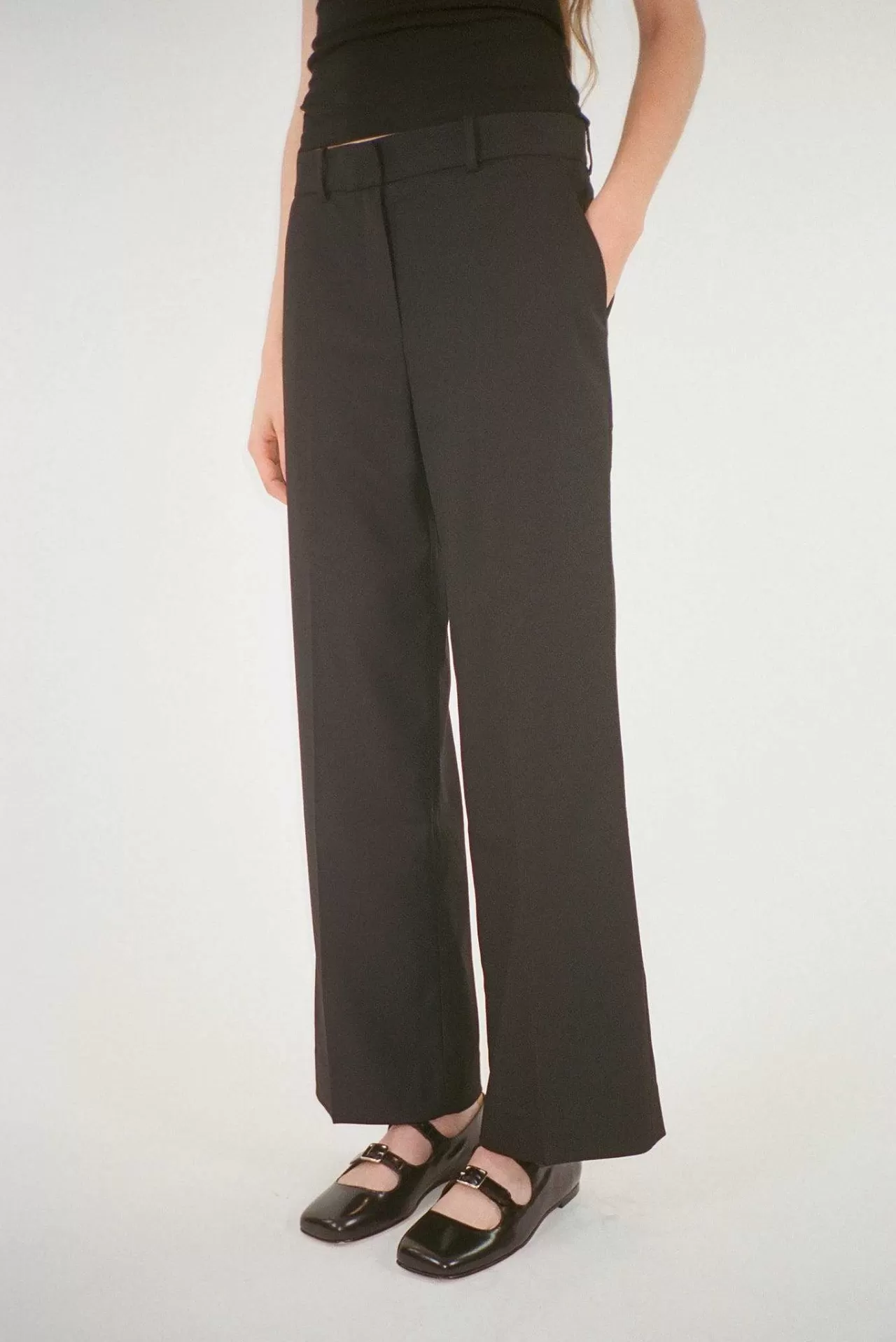 Women Sandy Liang Uniform^Boxy Pant In Black