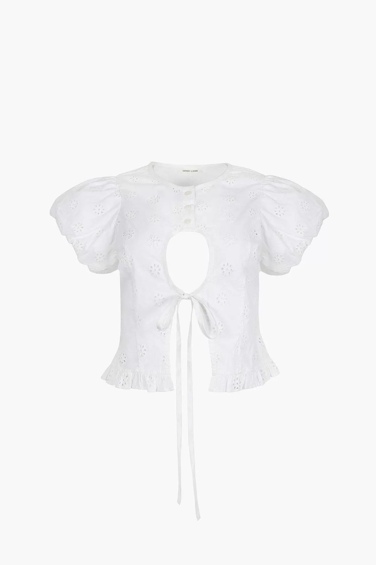 Women Sandy Liang Tops^Cameo Top In White