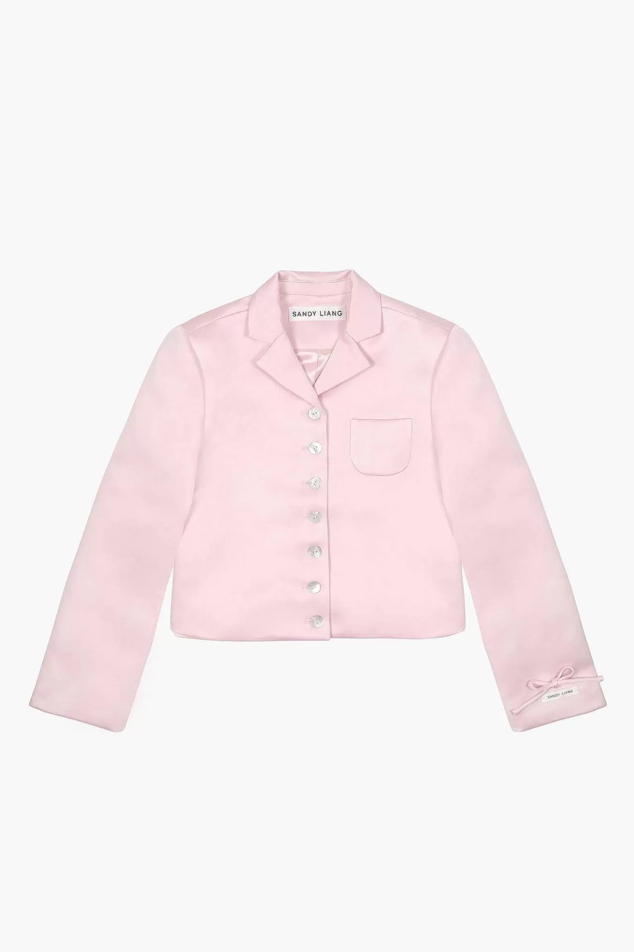 Women Sandy Liang Outerwear^Charm Jacket In Pink Satin