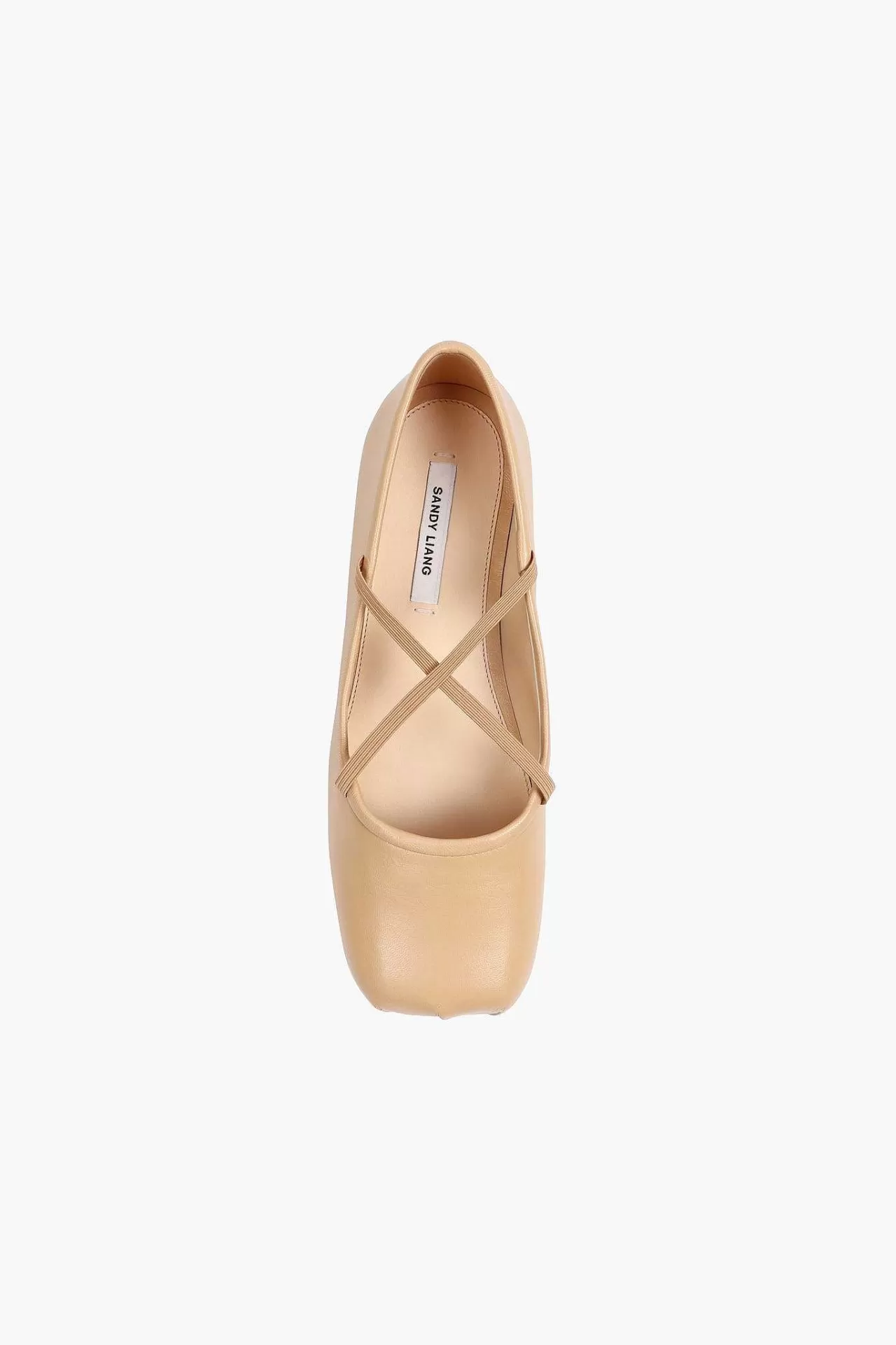 Women Sandy Liang Shoes^Criss Cross Pointe In Beige Nappa