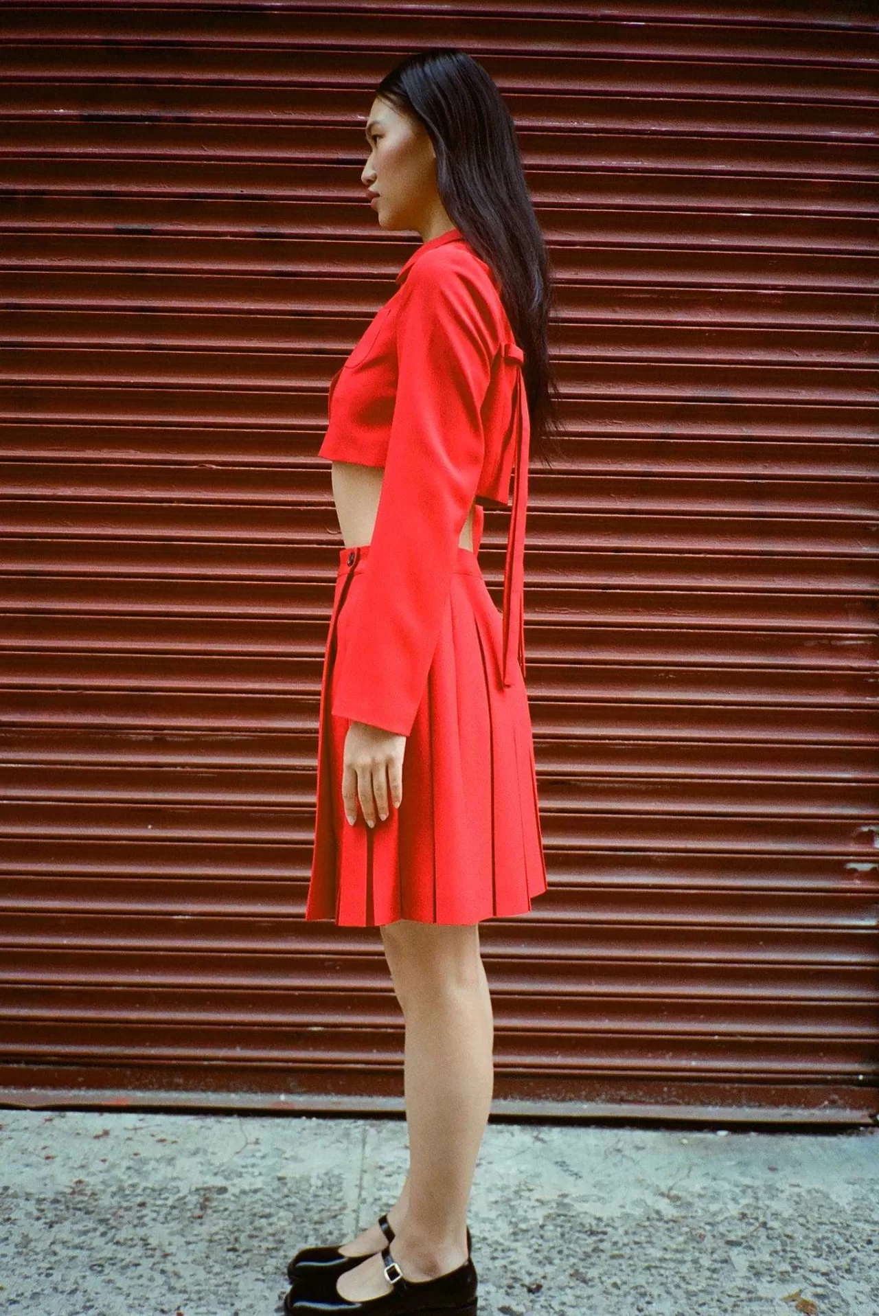 Women Sandy Liang Uniform^Ennis Jacket In Red