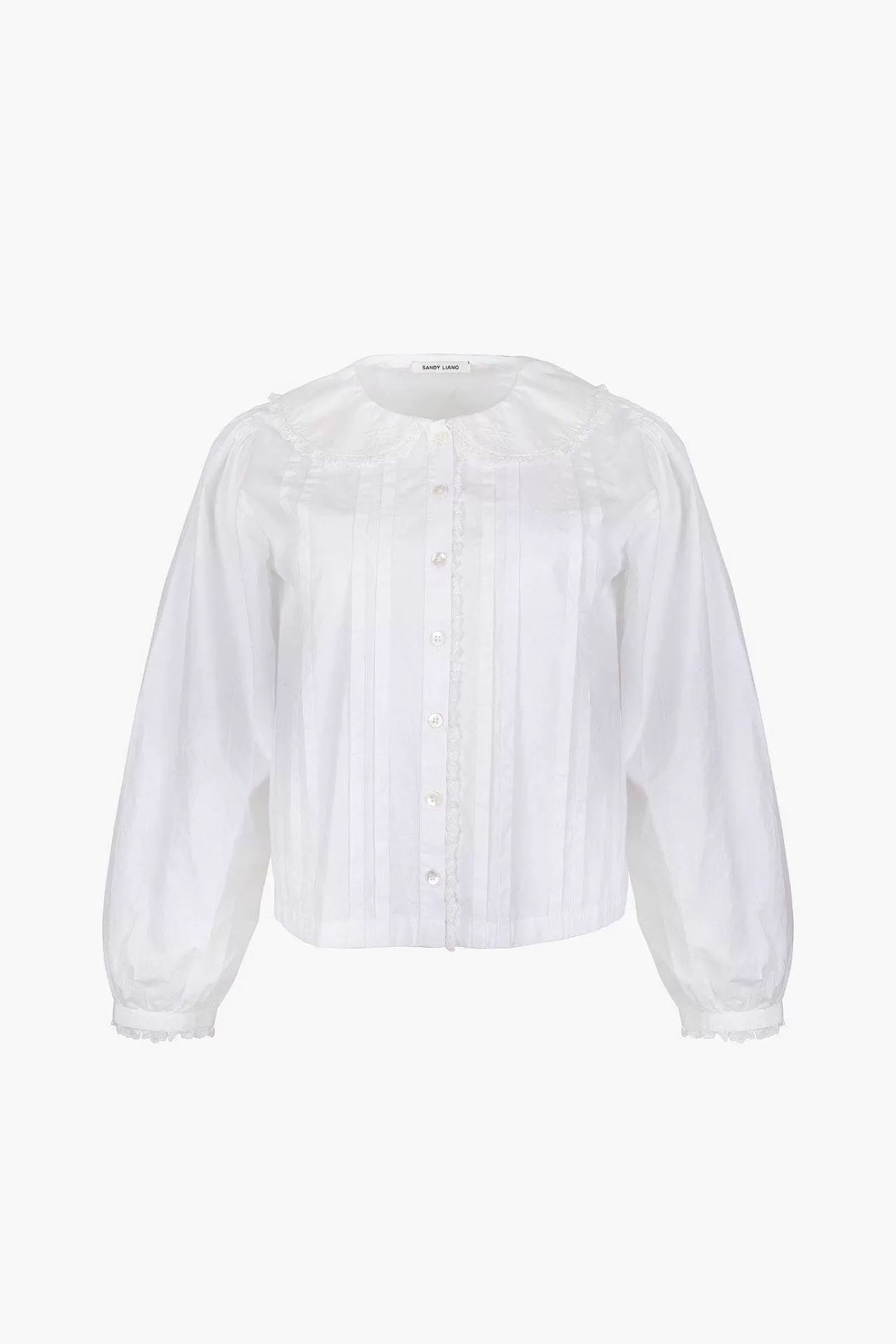 Women Sandy Liang Uniform^Grove Top In White