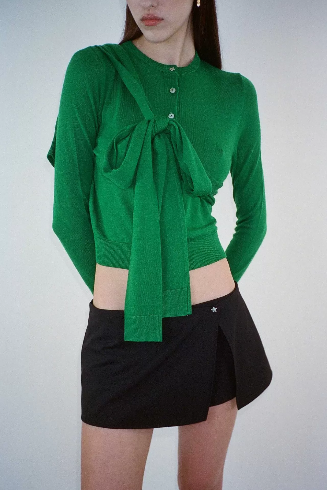 Women Sandy Liang Knits^Hermit Cardigan In Kelly Green