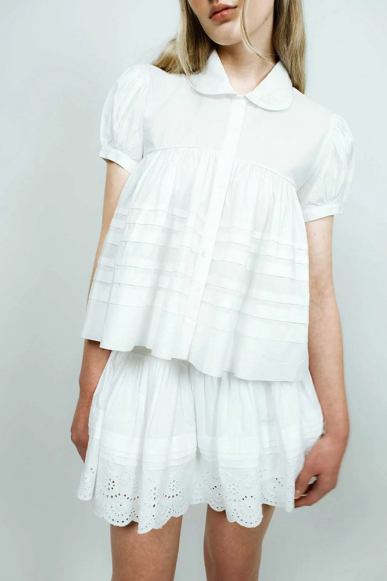 Women Sandy Liang Skirts^Ira Skirt In White