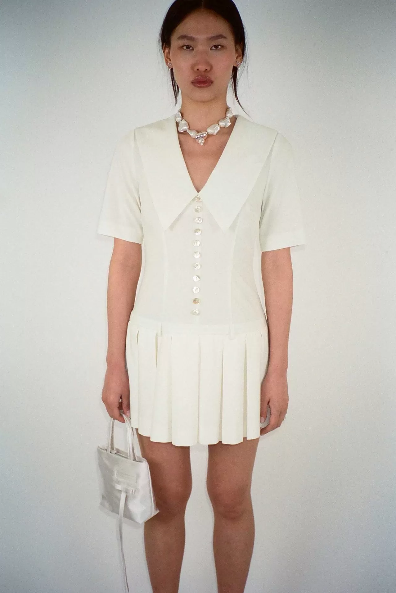 Women Sandy Liang Dresses^Kerry Dress In Bone