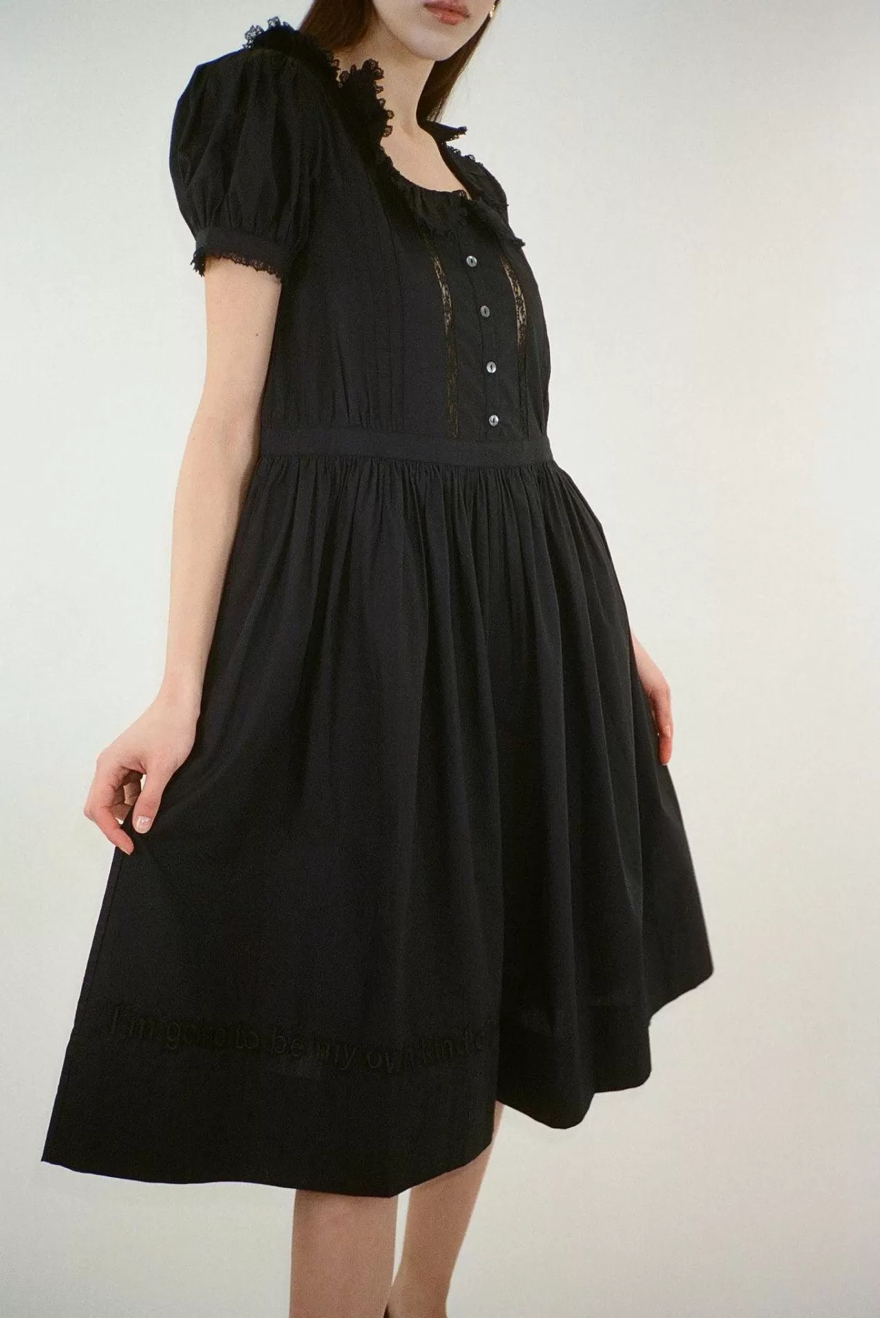 Women Sandy Liang Dresses^Middy Dress In Black