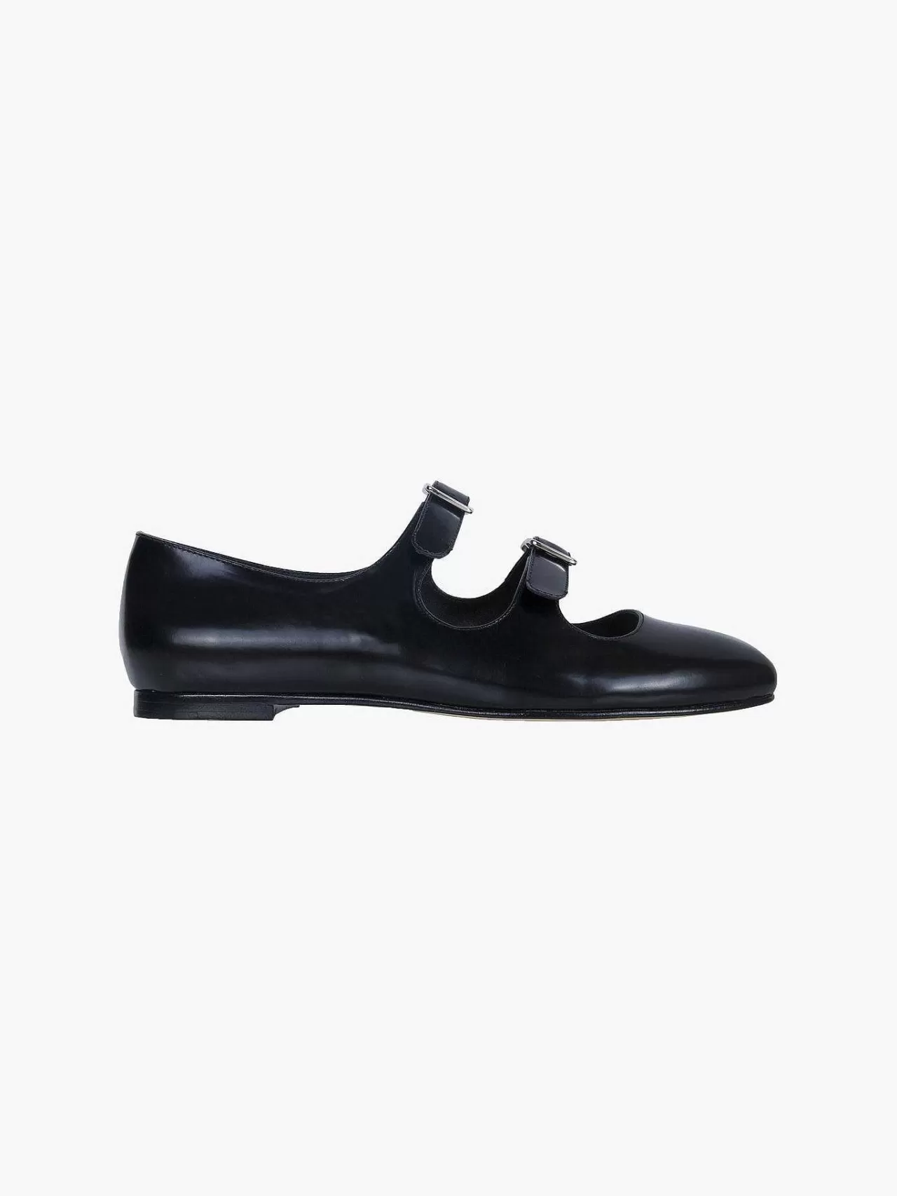 Women Sandy Liang Shoes^Mj Double Strap In Black Spazzolato