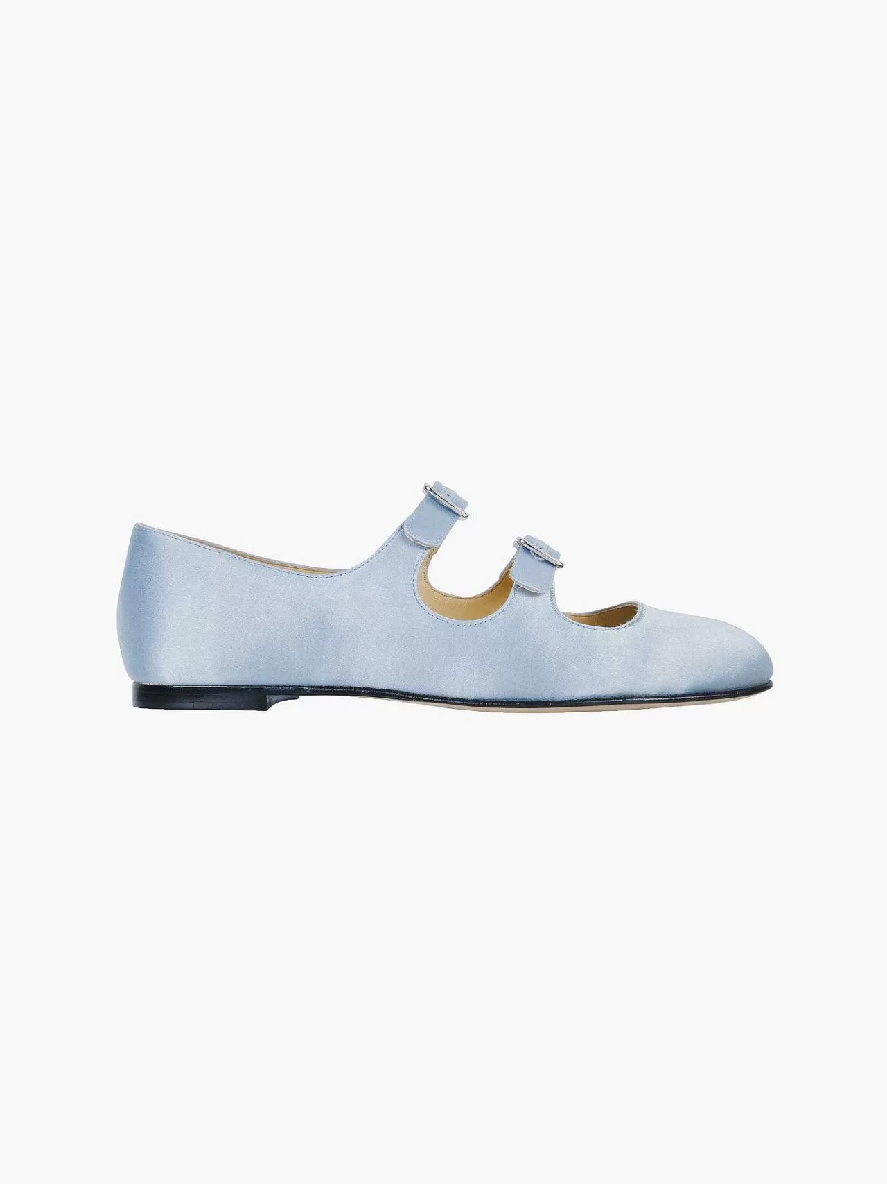 Women Sandy Liang Shoes^Mj Double Strap In Ice Blue Satin