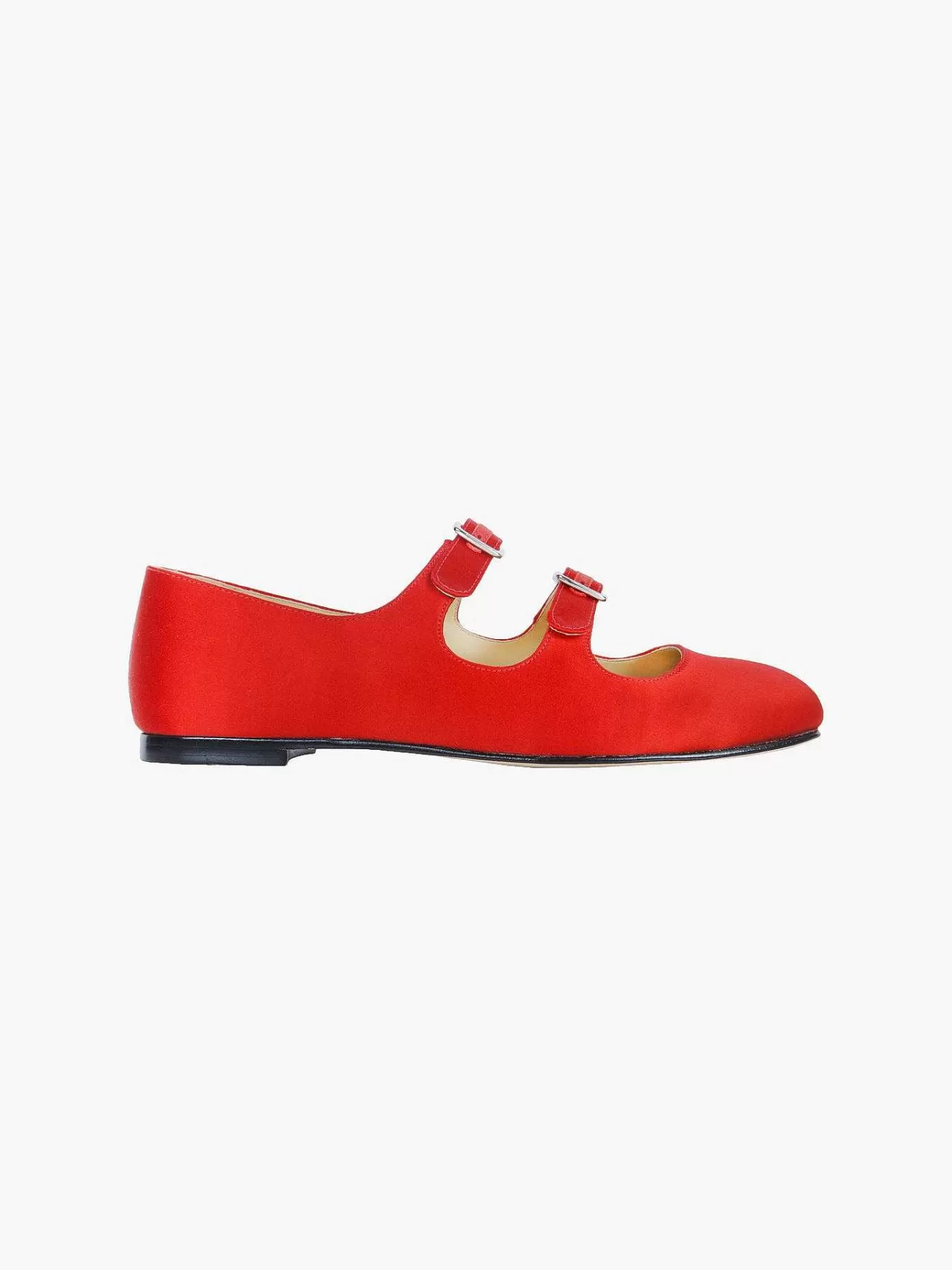 Women Sandy Liang Shoes^Mj Double Strap In Red Satin