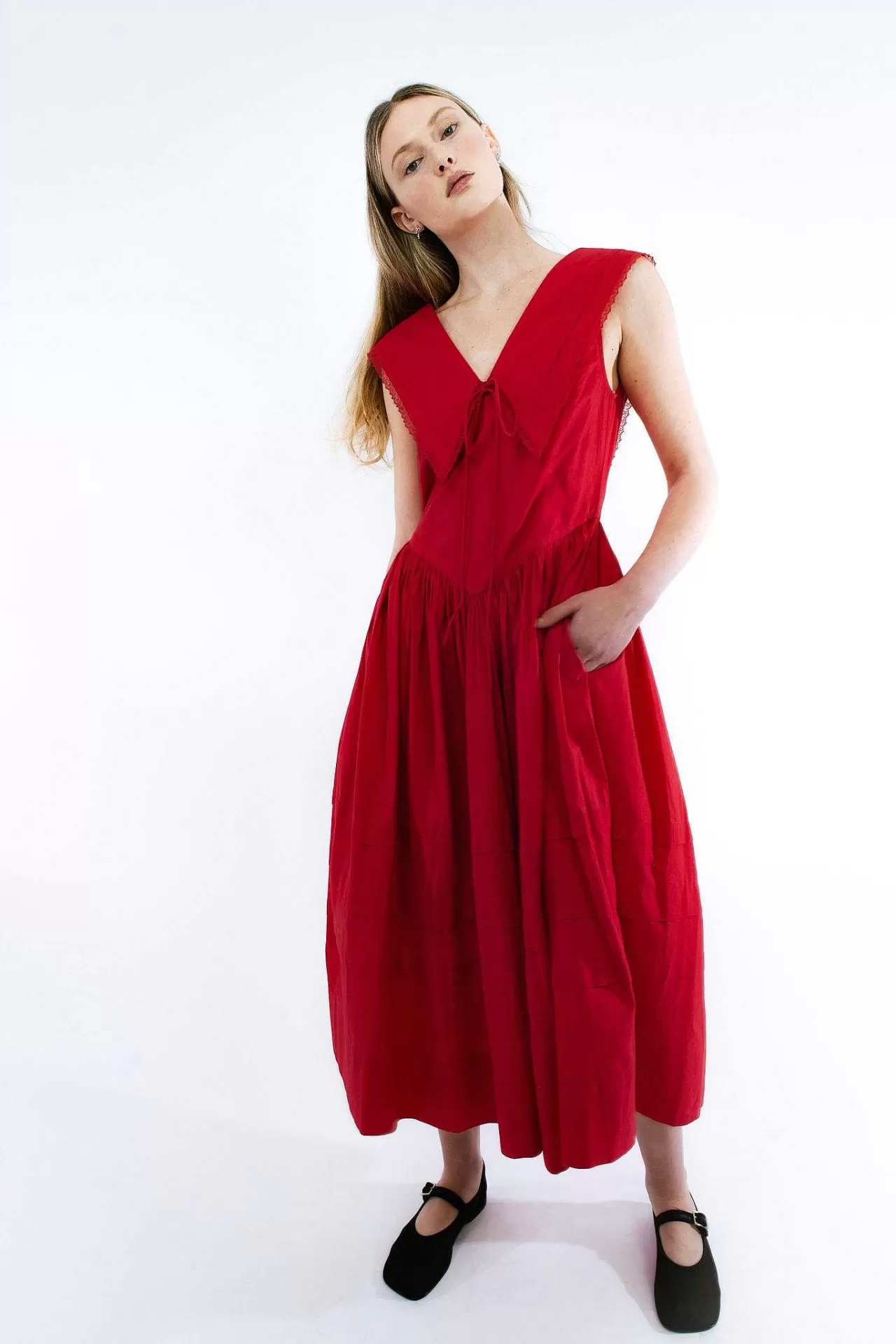 Women Sandy Liang Dresses^Opa Dress In Red