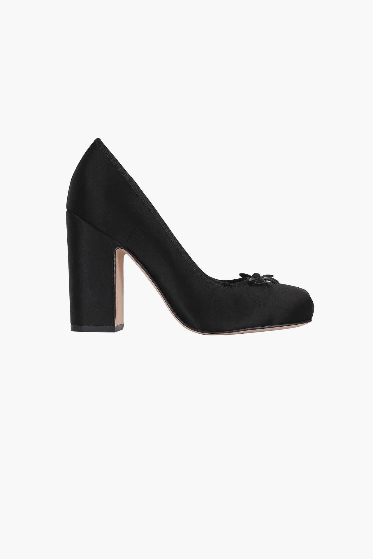 Women Sandy Liang Bridal^Pointe Pump 100 In Black Satin