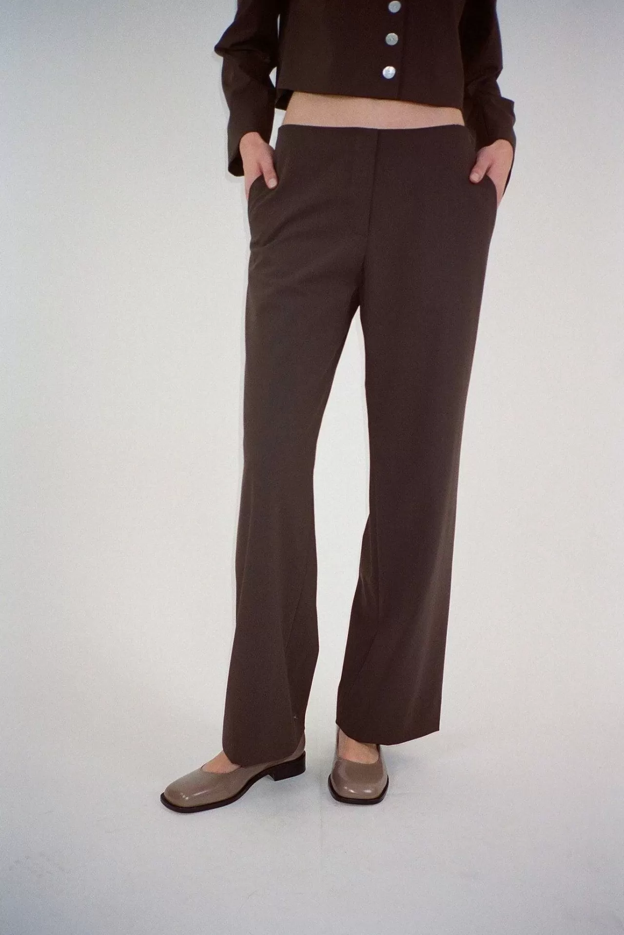 Women Sandy Liang Pants^Ride Pant In Brown