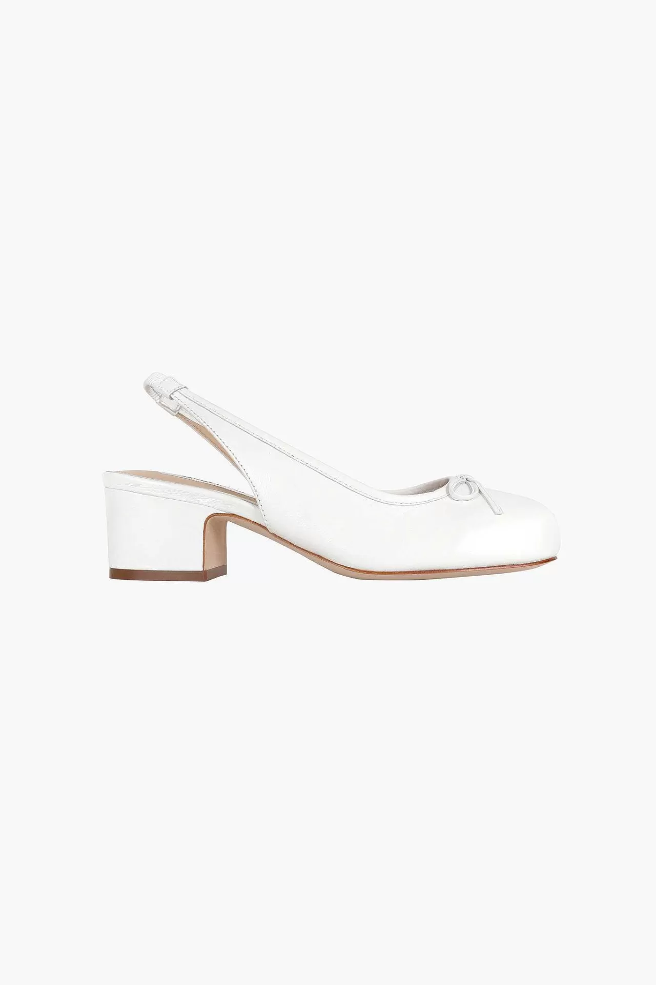 Women Sandy Liang Bridal^Slingback 45 In Optic White Nappa