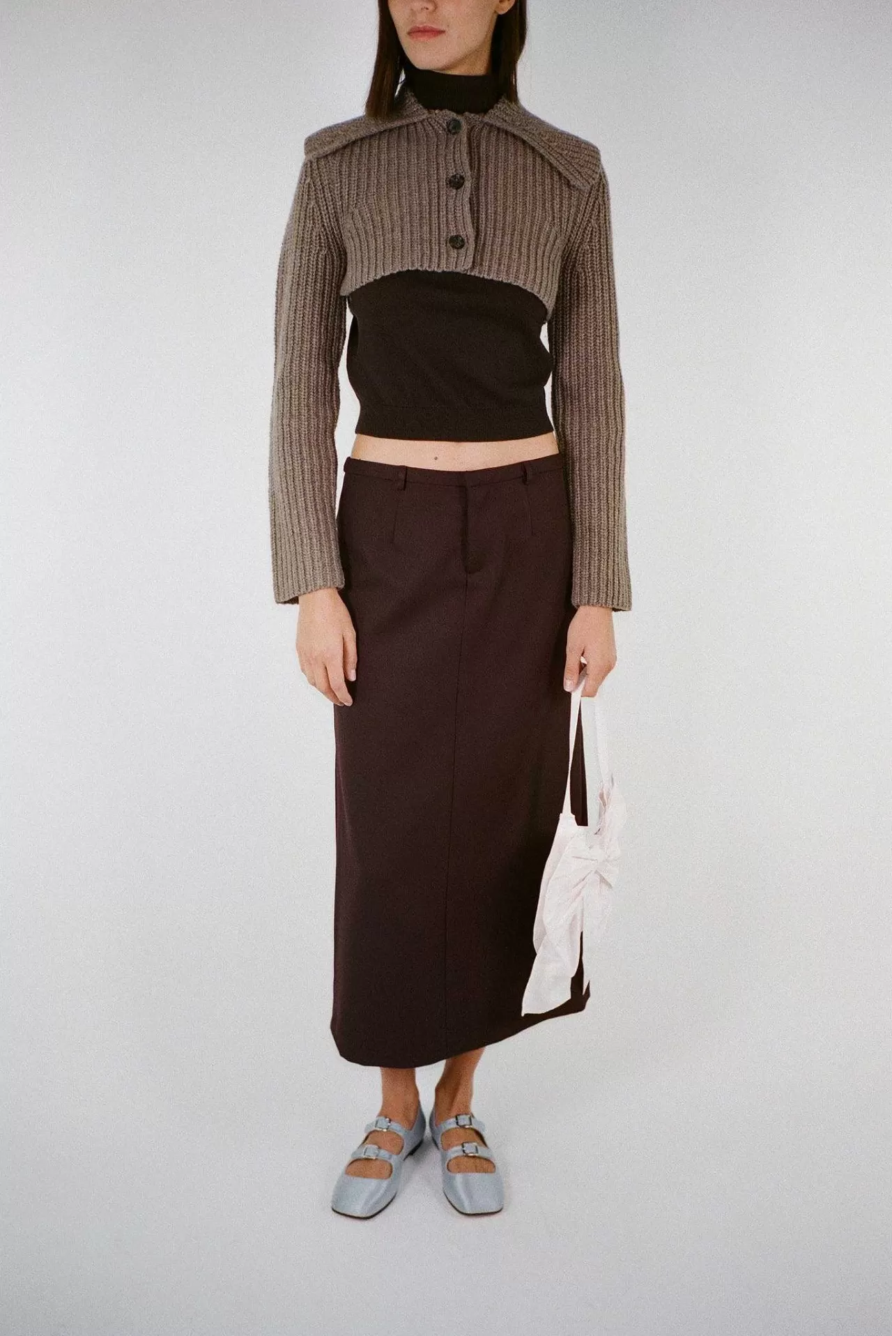 Women Sandy Liang Skirts^Socks Skirt In Brunette